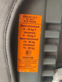 Autosedacky Britax Römer EVOLVA 1-2-3 - 9
