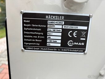 Štiepkovač Lumag Rambo HC20HZ - 9