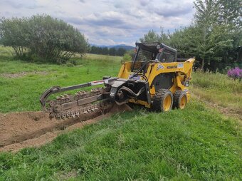 Ryhovanie ,drazkovanie trencher -pripojky vody ,elektriky - 9