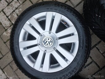 Predám zimné obutie na vw 205/55R16 rozteč 5x112R16 - 9