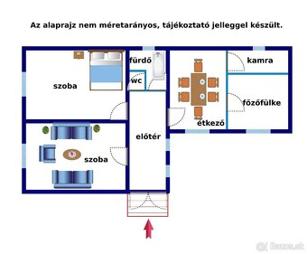 Eladó Nagyvisnyón 1500 m2 telken álló, 2 szobás családi ház - 9