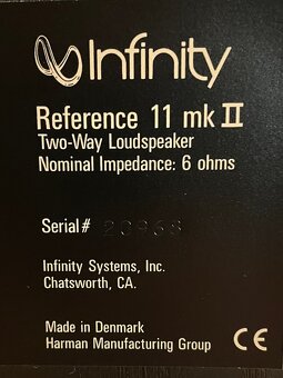 Policové reproduktorové sústavy INFINITY Reference 11 mkII - 9