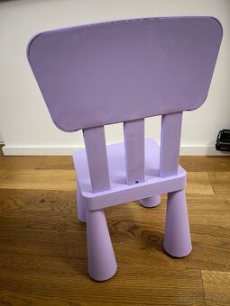 Detsky nový IKEA stolík, stolička, taburet MAMMUT - 9