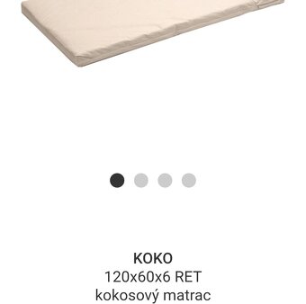 Postieľka 120x60 +kokosový matrac - 9