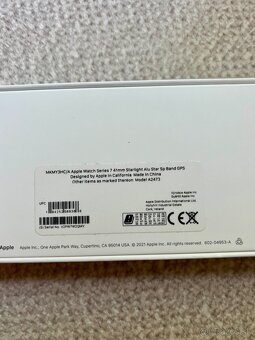 Apple Watch S7 – 41mm Starlight + krabica + nabíjačka - 9