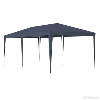 Párty stan 3 x 6 m modrý sivý biely červený - 9