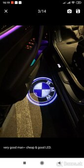 Predám VW, Skoda, Bmw, Audi led logo projektor - 9