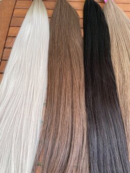 Ruské vlásky ombré 70cm/200g nakeratinované - 9