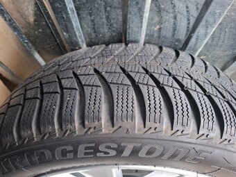 Alu disky 5x112 R17 Škoda Stratos + 215/55 R17 zimné pneumat - 9