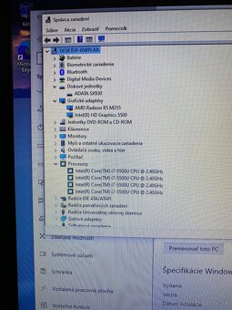 Notebook HP 17,3” i7 5500U,12GBDDR3,R5 M255,240GBSSD - 9
