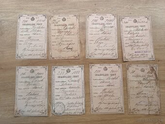 identifikačná karta (občiansky preukaz) 1870-1889 slovenské - 9