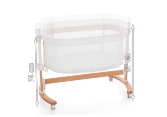 Petite&Mars Detská Postieľka Polohovateľná S Funkciou Kolísk - 9