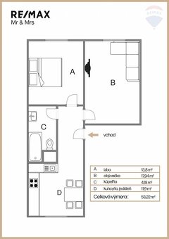 Na predaj 2-izbový byt po kompletnej rekonštrukcii v centre  - 9