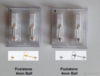 Pozlatene nausnice - Studex. - 9