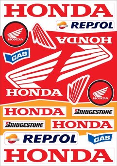 Predám nálepky Honda - 9