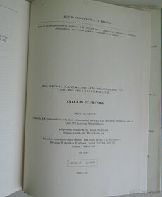 Predám knihu Základy štatistiky, autorov H. Bakytová a kol. - 9