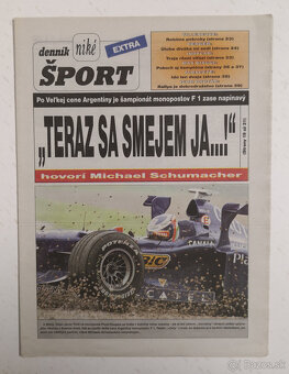 Staré noviny Denník Šport 3 - 9
