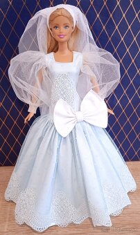 Barbie -svadobne šaty pre Barbie - 9