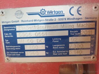 Cestná fréza Wirtgen W50 DC - 9