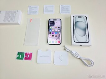 APPLE IPHONE 15 128GB BLACK,ZDRAVIE BATERKY 92% - 9