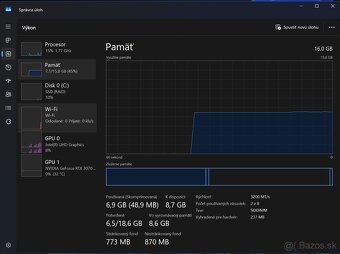 Acer Nitro 17" QHD/ i7 / RTX 3070 8GB/ 16GB DDR4/ 1TB SSD - 9