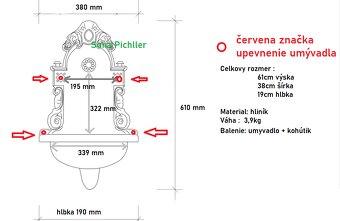 zahradne kovove umyvadlo tyrkys 61cm -40% - 9