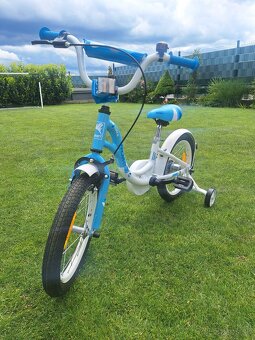 Nový detský bicykel Romet veľ. 16 modro biely - 9