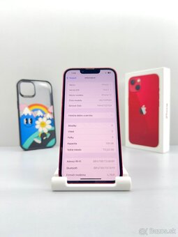 iPhone 13 128GB RED NOVÁ BATÉRIA+PRÍSLUŠENSTVO - 9