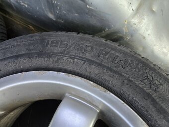 Hliníkové disky 4x98 + letné pneu 185/60r14 - 9