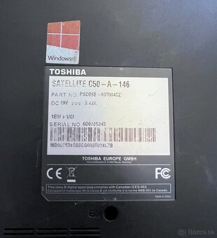 Toshiba ntb / Celeron 1005M / 4GB RAM / 128GB SSD / 15.6" - 9