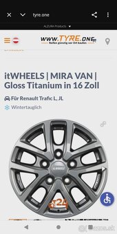 Alu 5 x 118 R 16 + letné pneu. - 9