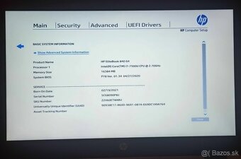 HP EliteBook 840 G4/14"FHD/i7-7500U/SSD M.2 256GB/16GB DDR4 - 9