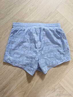 Guess cierne a modre logovane sortky - 9