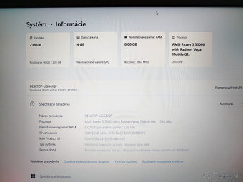 notebook Asus - 15.6", Ryzen 5 3500u, RX Vega, SSD, FHD, W1 - 9