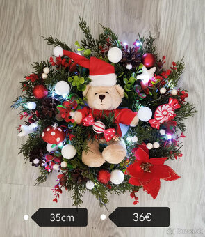 vianočný veniec na dvere 35cm - 9