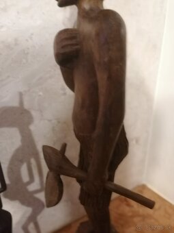 Drevené exotické sošky Afrika, Ázia. - 9