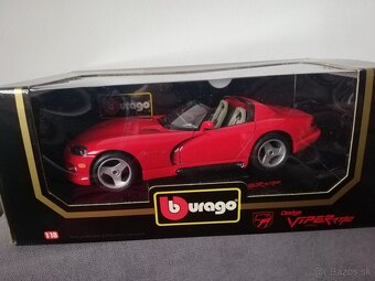 1:18 DODGE VIPER Bburago cervena, original krabica - 9