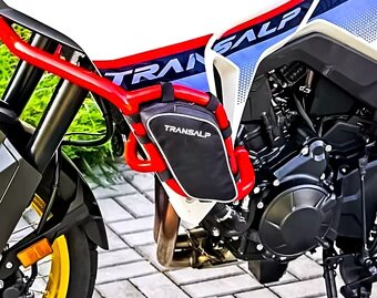 Kapsy/ tašky na padacie rámy Honda Transalp 750 - 9