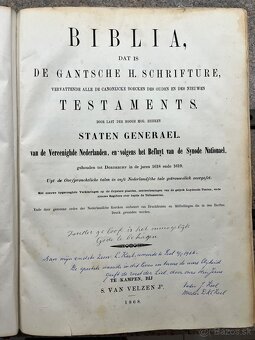 Starožitná obrovská Bible - 9