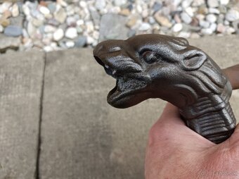 Orig. vzácná atypická žehlička DRAK - do sbírky, muzea - 9