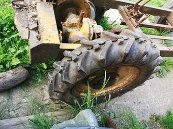 Malotraktor domácej výroby, rám, šasi, nápravy - 9