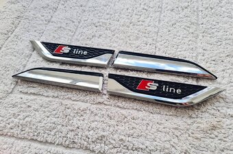 Bočné krídelká nálepky na blatník pre AUDI S-Line - 9