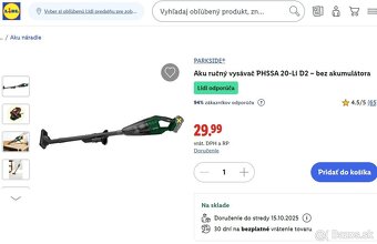 Aku ručný vysávač PHSSA 20-Li - Zaruka - 9