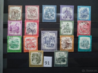 Poštové známky č.441 - EURÓPA II - 19 sérií - 9