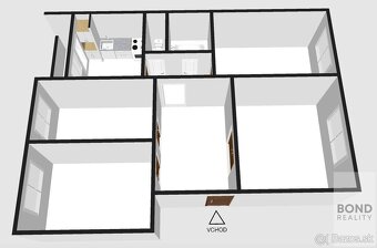 4-IZBOVÝ BYT S LODŽIOU ZA MOSTOM SNP, PIFLOVA UL. - 9