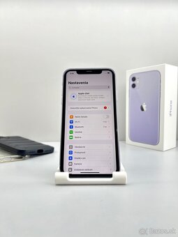 iPhone 11 PURPLE TOP STAV NOVÁ BATÉRIA - 9