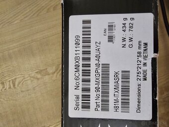 ASROCK H81M-ITX + i5 4460 + 12GB RAM DDR3 - 9