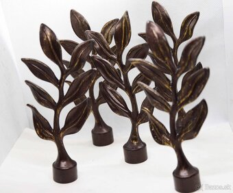 Kovové koncovky na garnižovú tyč "stromčeky" - 9