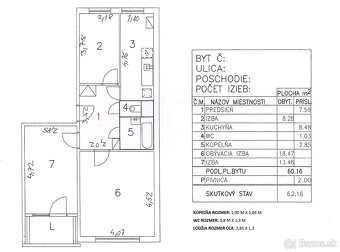 Na predaj 3 izbový byt na ulici Varšavská, Košice - Sídlisko - 9