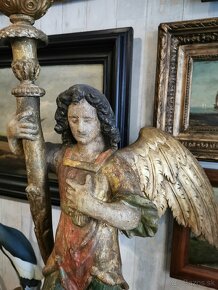 Barokový anjel svetlonos na predaj - 9